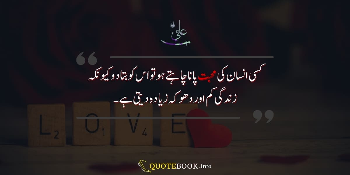 Hazrat Ali Quotes About Love 08
