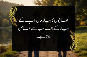 brother love quotes in urdu