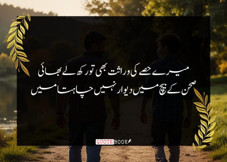 brother love quotes in urdu